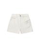 WACKY WILLY Women'S Half-Length Denim Shorts Cream