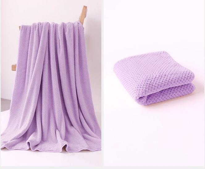 2-in-1 Bathroom Towel Set, 2 Pack Bath Towel and Towel, Quick to Dry, Lighteweight Soft Cotton Towel Set High Water Absorbent