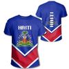 Summer New 3D Printing Caribbean Sea Haiti Flag T Shirt Men Fashion Cool Short Sleeves Women Hawaiian Y2k Tee Shirts Vintage Top