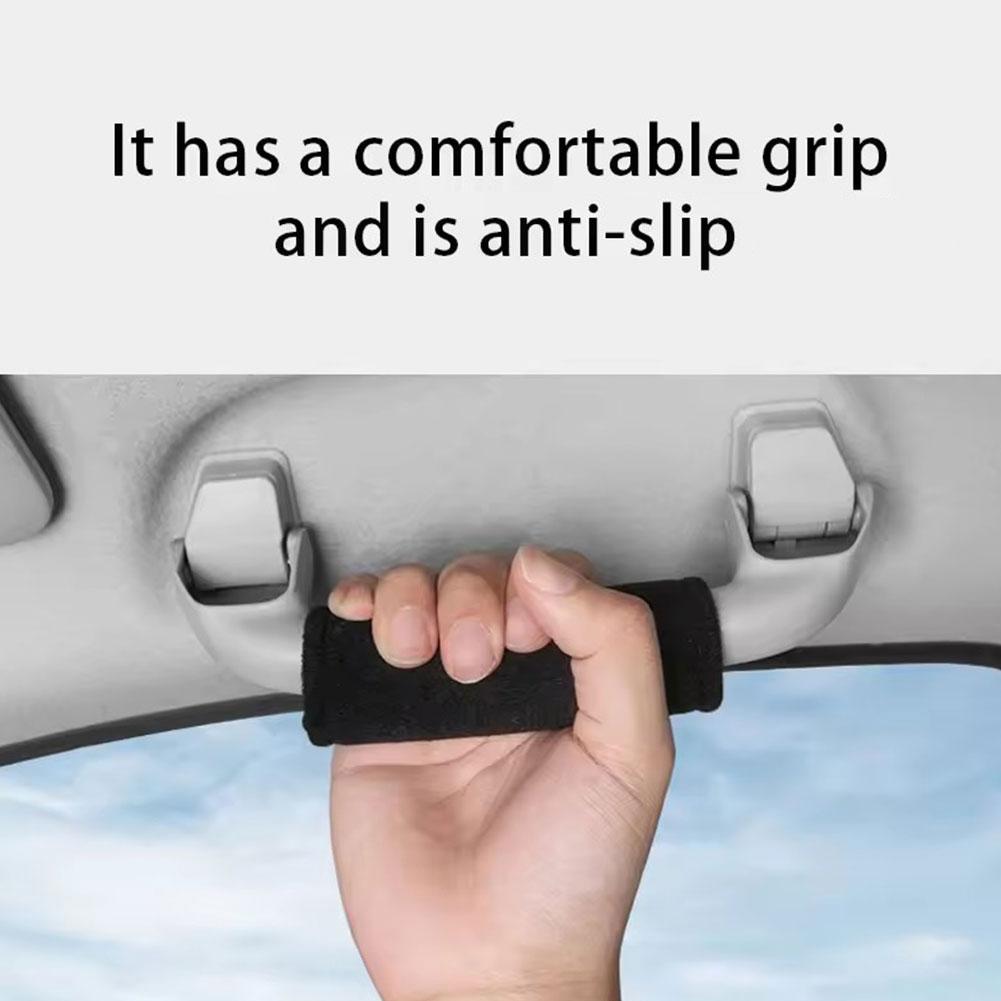 Autogriff Schutzabdeckung Auto Innenraum Decken Griff Dach Wildleder Zieh Zubehör Armlehne Auto Abdeckung Handschuhe Schutz P9Q5