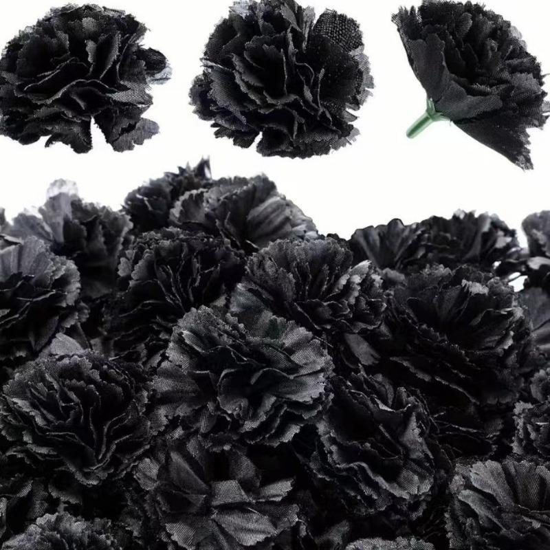 6Cm Carnation DIY Wreath Wedding Marigold Halloween Decoration Day of The Dead Wreath Accessories