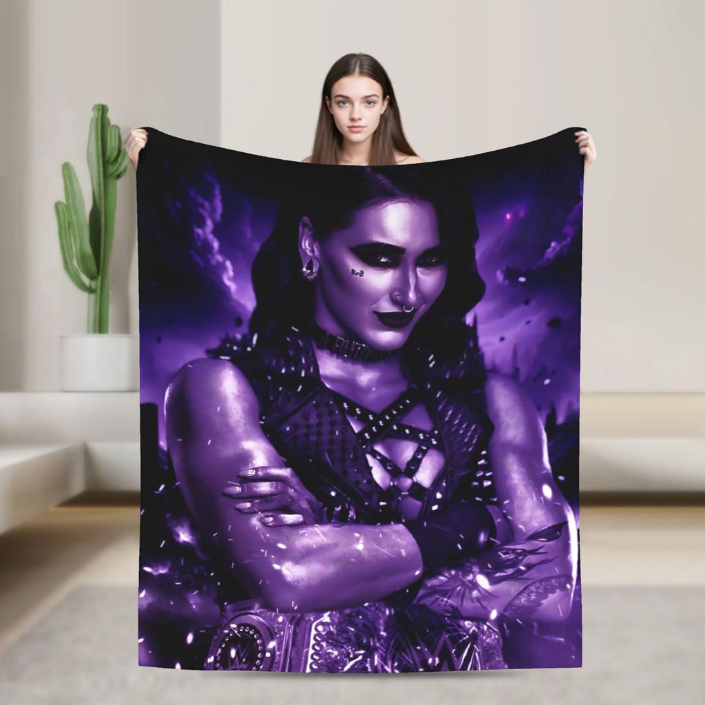 Warm BlanketKids Picnic Rhea Ripley Throw Blanket Flannel Bedspread For Home Decor Funny Sofa Bed Cover