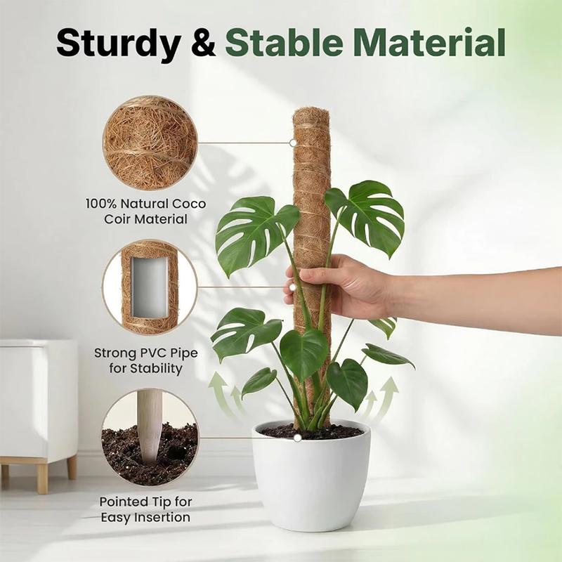 Stackable Potted Plant Climbing Coconut Sticks Vine Support Expansion Houseplant Gardening Supplies Multipurpose Gardening