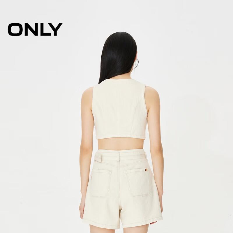 Only Women's 2024 Summer Sleeveless Denim Vest