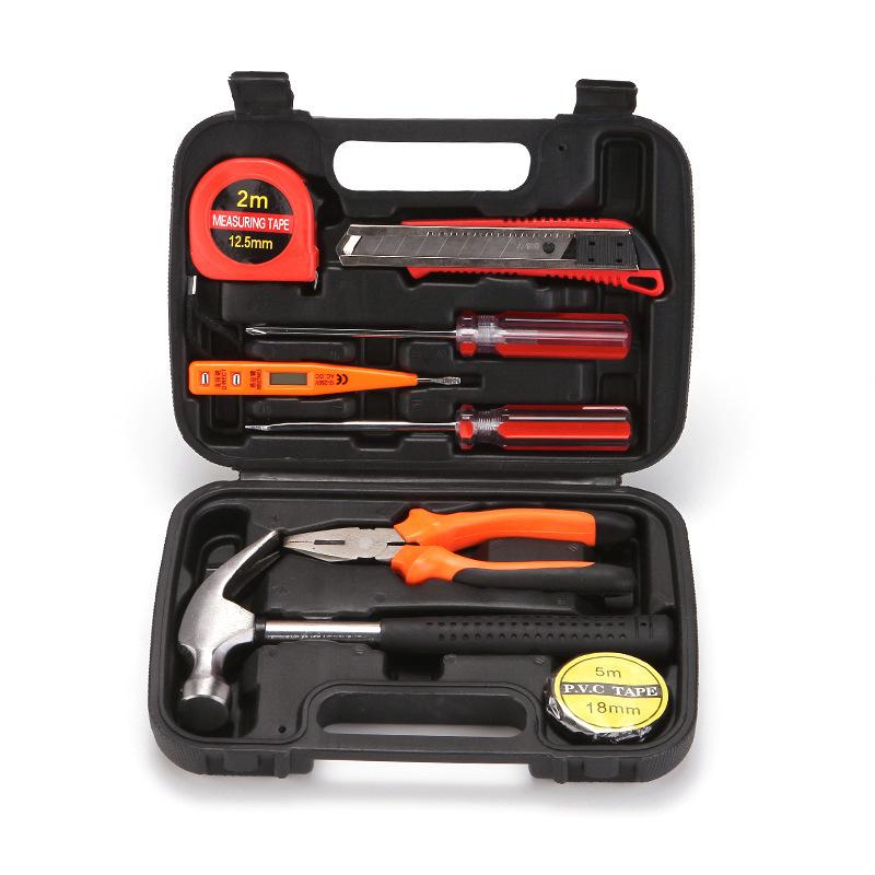 8-piece Set 9-piece Set 12-piece Set 16-piece Set Car Home Dual-purpose Combination Toolbox Car Hardware Tool Set Gifts