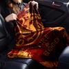 1pc Fire Blood Throw Blanket Soft Flannel, Cozy All Season Polyester Perfect for Home, Office