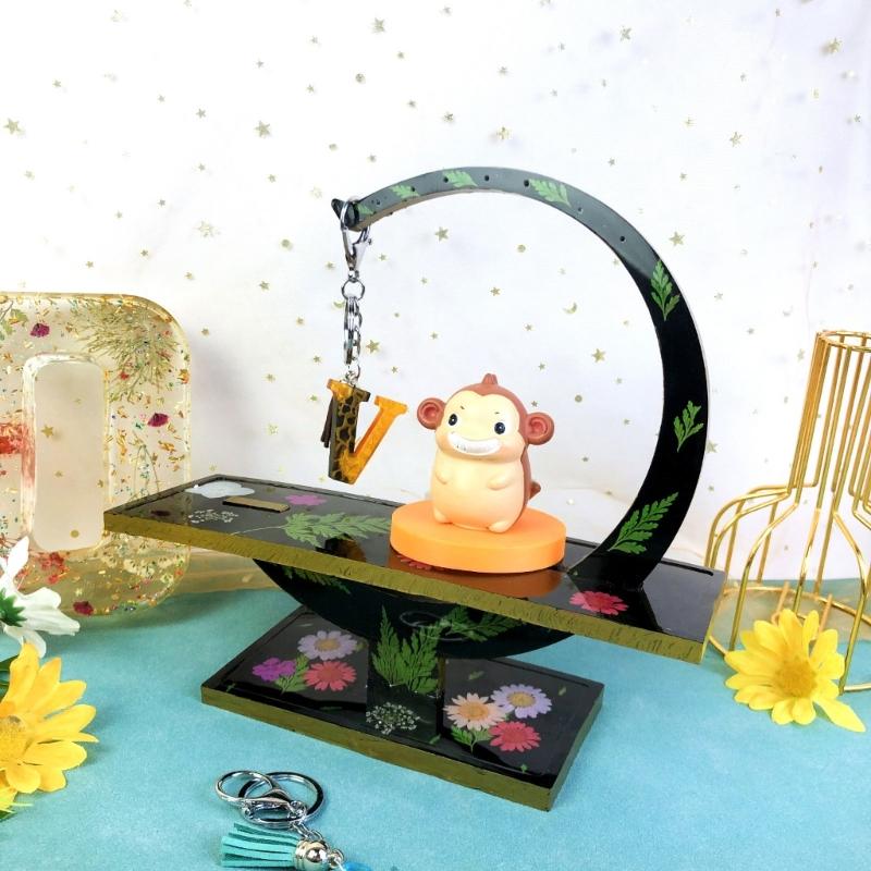 Resin Mold Silicone Plate Display Stand Mold for Enjoyable DIY Projects DIY Tool Making Mold Silicone Display Stand Mold