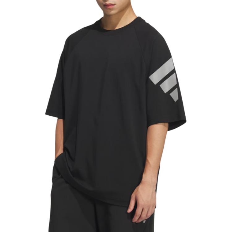 Adidas FOS T Shirts Men's Black Crew Neck Moderate KH1485