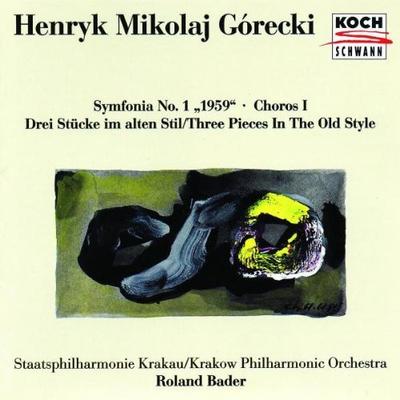 CD GORECKI BADER KRACKOW PHILHARMONI  Sinfonie Nr. 1 1959  Choros I   310412 Koch Schwann 1993 Österreich Klassik Gebraucht