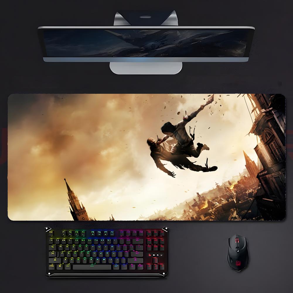 Game Survival Ddying Light Mouse Pad Large Gaming Mousepad With Stitched Edges Thickened Desk Mat Pc