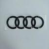 hot A7 4-Ring logo ABS Black Car Hood Front Bonnet Grill Rear Trunk Emblem Badge Sticker A7 mark 30TFSI 40TFSI Quarrto Emblem