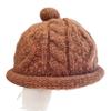 New Autumn and Winter Korean Style Knitted Hat for Women Cute and Fashionable Pullover Hat  Warm Curled Landlord Hat  Woolen Hat