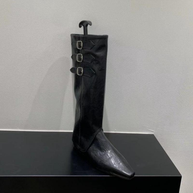 

Belt buckle tip inner height increase medium heel short boots high boots women s spring and autumn new two wear removable boots 35 чёрный