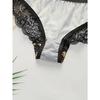 Damen sexy Dessous-Set mit Frontverschluss, Chrysanthemenmuster und Stahlbügel Push-Up-Unterwäsche-Set A3116