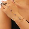 Vacation Style Accessory Fashion Finger Chain & Ring Set Interconnected