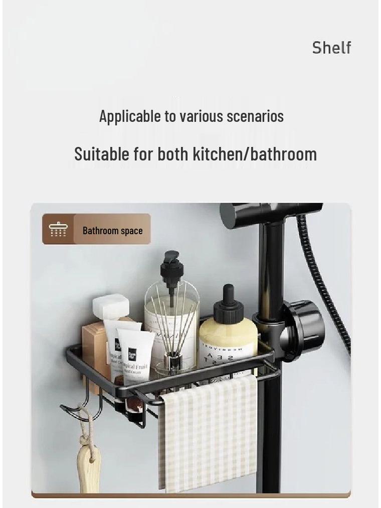 Universal Above-Faucet Dish & Storage Rack with Steel Wool Holder