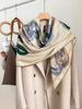 Mulberry silk 111 silk wool large square scarf collection hand-curled high-end gift silk scarf women's autumn shawl