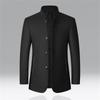 Men's Woolen Jacket Men's Stand Collar Jacket Middle-aged Men's Woolen Coat