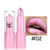 Bow Glitter Lipstick Bright Rose Pink Diamond Lipstick Mirror Pearlescent Shine Waterproof Long-Lasting Glossy Lip Tint Makeup