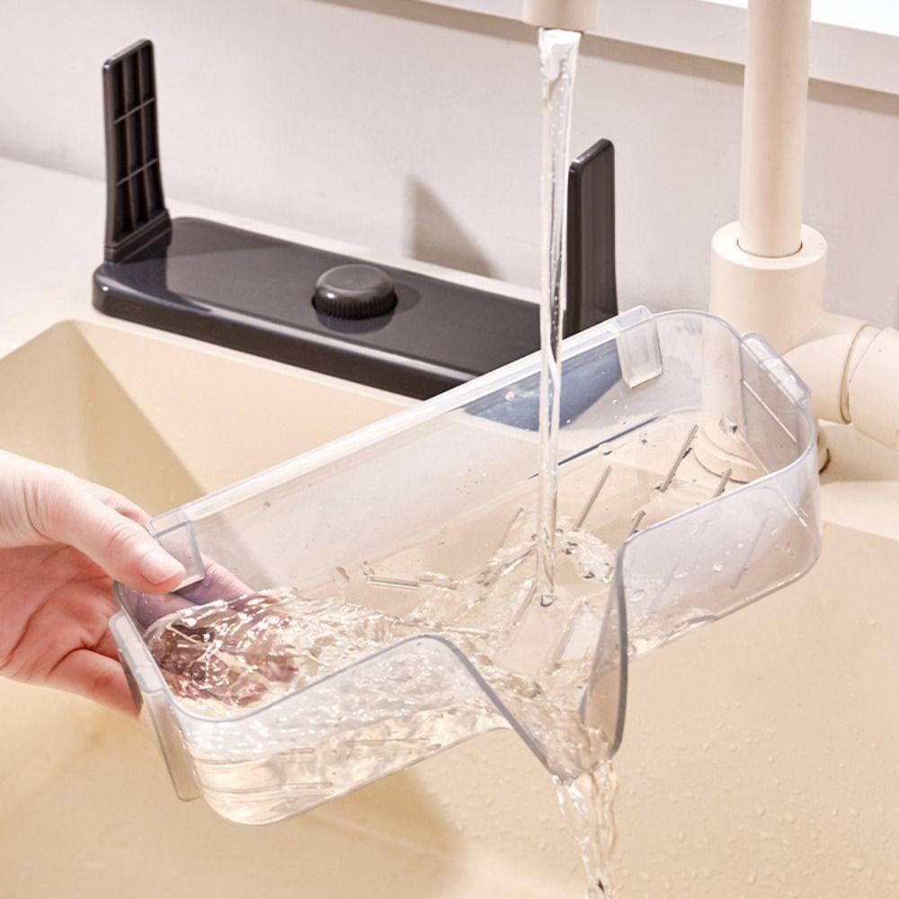 Quick Dry Kitchen Sink Storage Rack Suction Cup Sponge Drain Holder Household