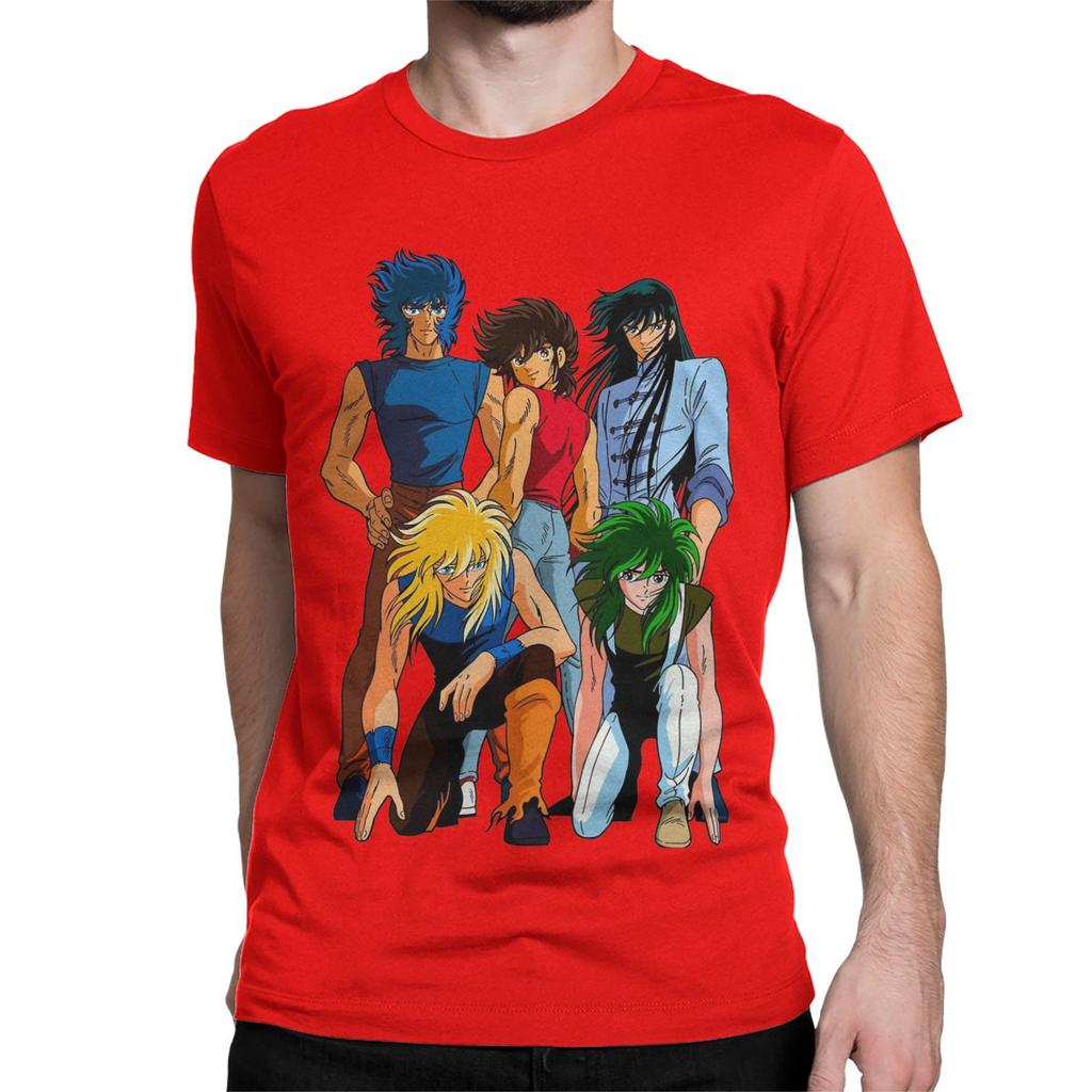 Knights Of The Zodiac Japanese Anime T-Shirt Men Women Saints Seiya Casual 100% Cotton Tees Short Sleeve T Shirts Summer Clothes