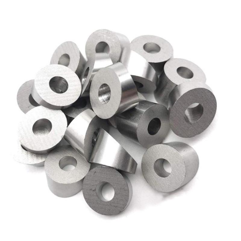 Neue Edelstahl-Seilgeländer Treppenenden 1/4" 3/8" Innendurchmesser Winkel 30 Grad Winkel Senkscheibe Silber Seilgeländer-Beschläge