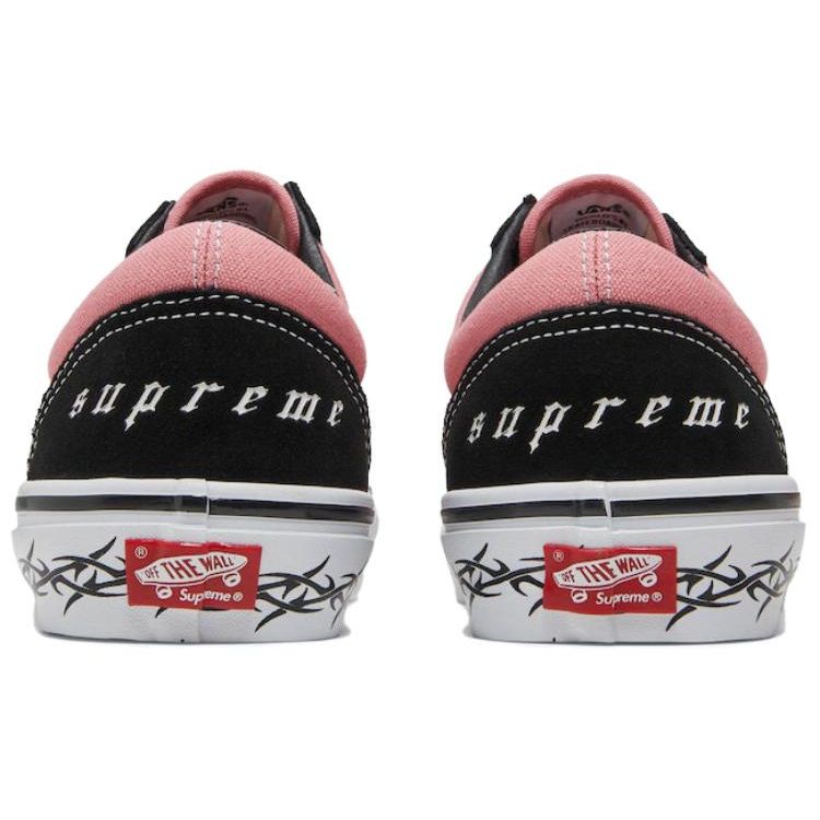 Supreme X Vans Old Skool Barbed Wire - Pink Unisex Sneakers Black VN0A5KRXB9P