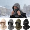 Fleece Hood Breathable Adjustable Drawstring Windproof Outdoor Supplies Warm Winter Hat For Cold Weather Cycling Outdoor Work