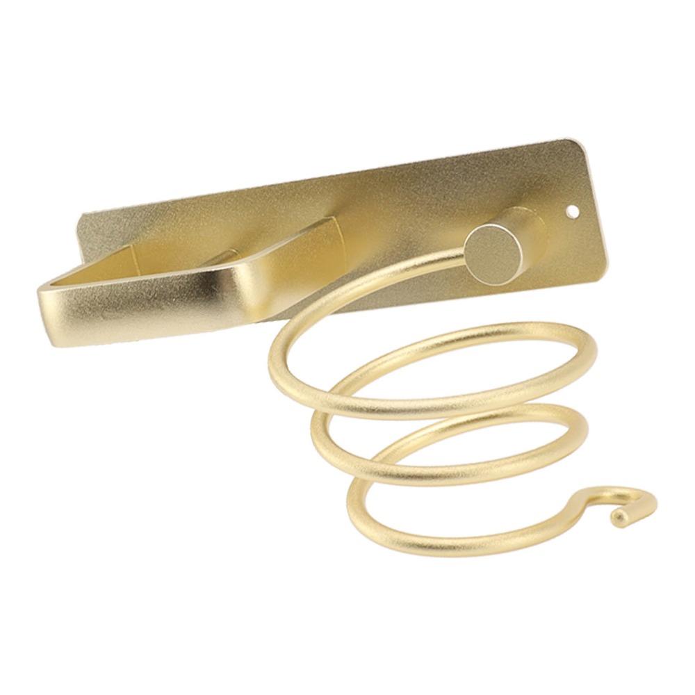 Gold Hair Straightener Holder Wall Mounted Hair Dryer Stand Hair Dryer Holder Space-Saving