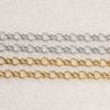 1m Stainless Steel Bracelet Cable Link Bulk Chains Twisted Chains for DIY Necklace Anklet Jewelry Making Findings