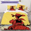 Lucky Luke Pattern Bedding uilt Set uilt Cover Pillowcase Home Decoration Birthday Gift (1 * duvet cover + 2 * pillowcase without core)