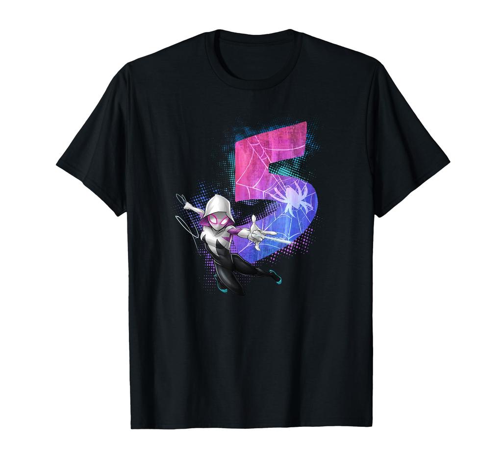 Marvel Ghost Spider-Man Gwen Stacy 5th Birthday Graphic T-Shirt