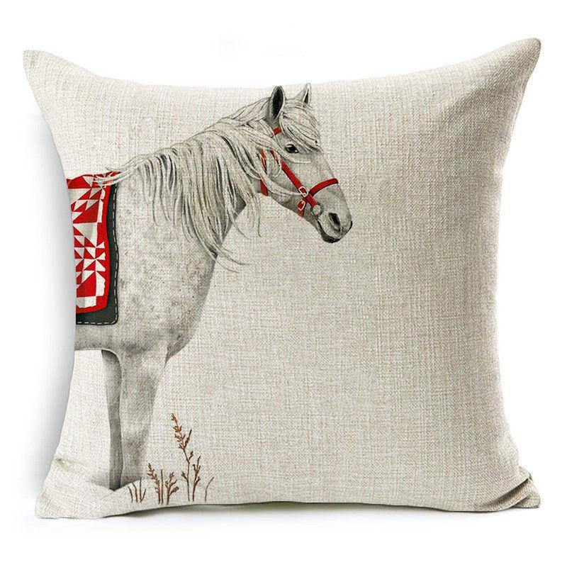 Christmas Decoration Cushion Cover Cartoon Elk Santa Cushion Cover Christmas Pillow Case Linen Decoration Pillow Home Decoration