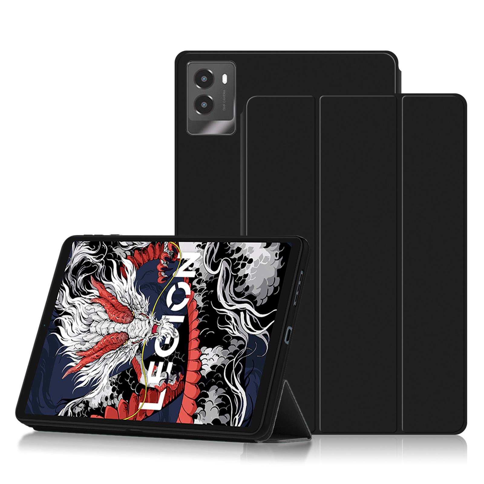 For Lenovo Legion Y700 (2024) Case PU Leather TPU Back Trifold Stand Tablet Cover Auto Wake/Sleep A