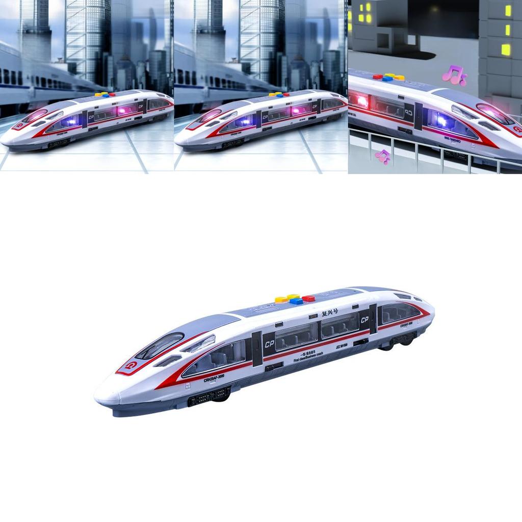 China Rejuvenation Highspeed Train Toy With Lights Music For Kids Educational Play