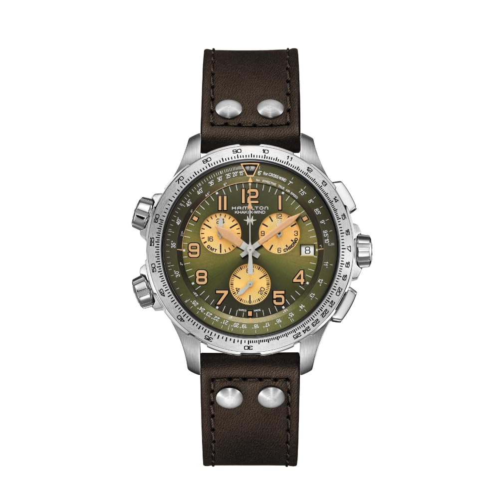 

HAMILTON Watch Genuine Warranty Khaki Aviation GMT Chrono Quartz H77932560 Gent Imported [Hamilton] X-Wind [Regular Product]
