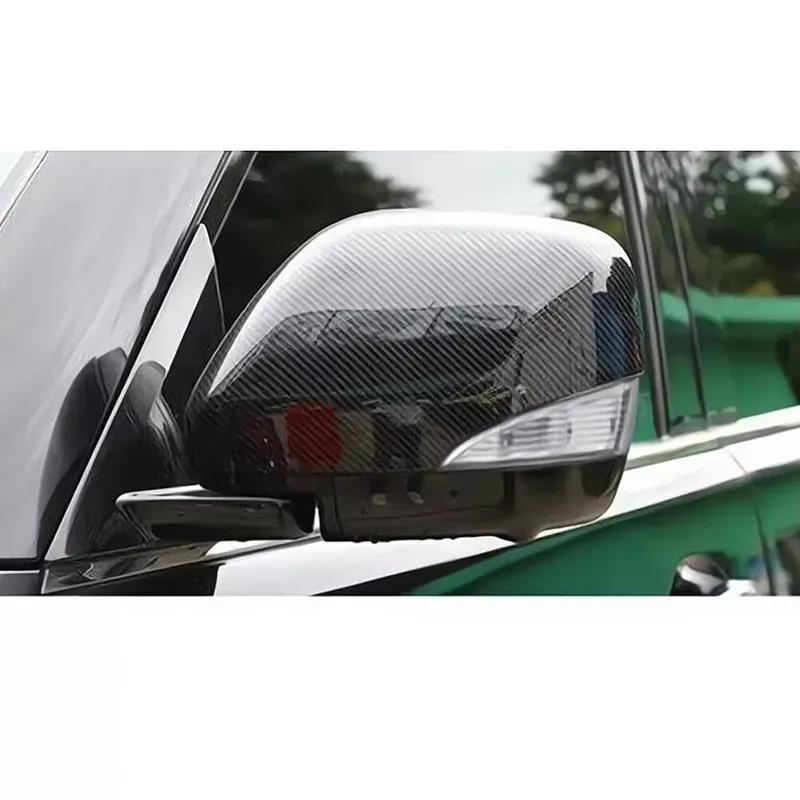 For Nissan Armada Patrol Y62 2017 2018   ABS Car Rearview Side Mirror Cover Wing Cap Exterior Door Trim Adhesive Sticker