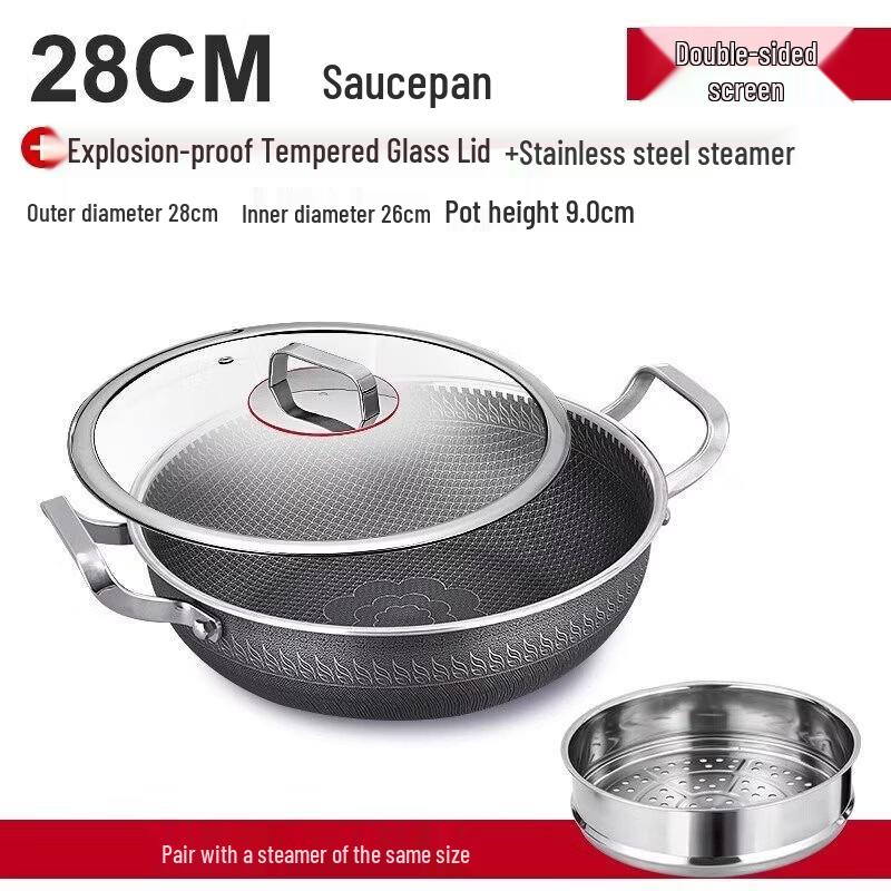 Zwilling 316 Stainless Steel Honeycomb Non-Stick Wok