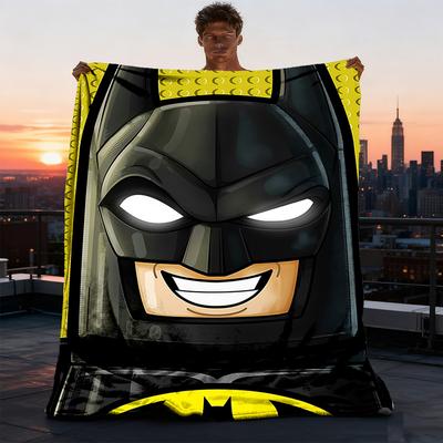 1 szt. Koc flanelowy Lego Batman do użytku na zewnątrz Miękki, lekki i ciepły na sofę, do biura