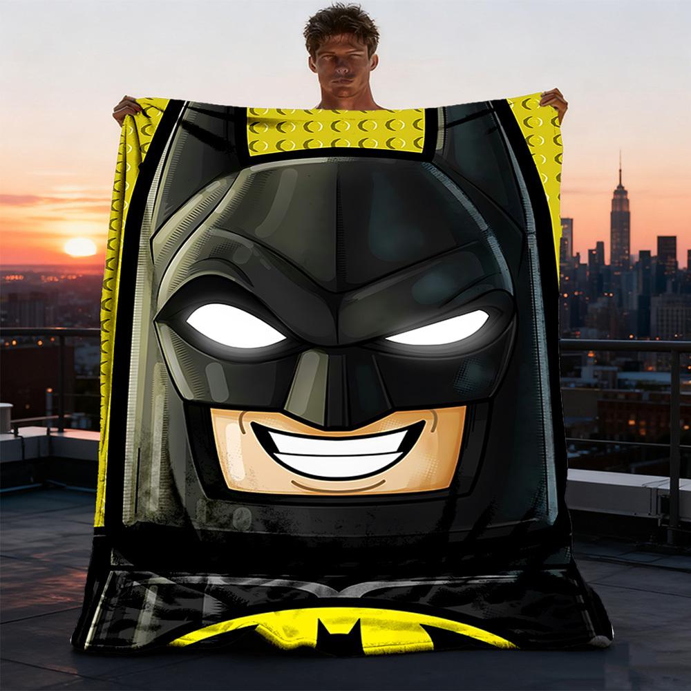 1 szt. Koc flanelowy Lego Batman do użytku na zewnątrz Miękki, lekki i ciepły na sofę, do biura