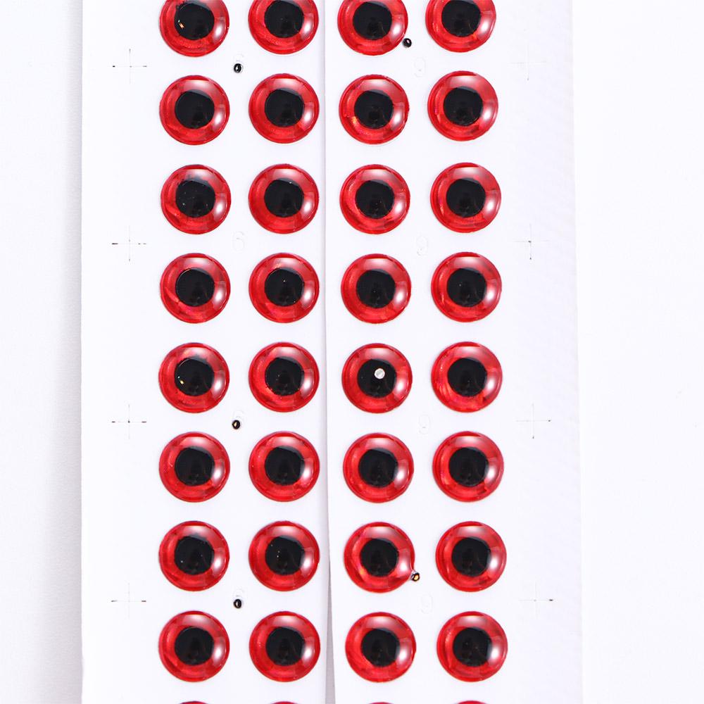 6mm 100pcs/lot Simulation Holographic 3D Fish Eyes Artificial Fish Eyes DIY Eyes Fishing Lure Eyes