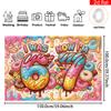 1 Piece 2D Banner | Birthday Party Background, Made of Polyester, Full of Desserts - "I Was 6 Years Old, Now I'm 7 Years Old"