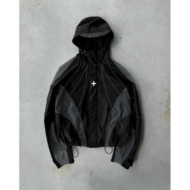 Unisex Retro Streetwear Hooded Jacket With