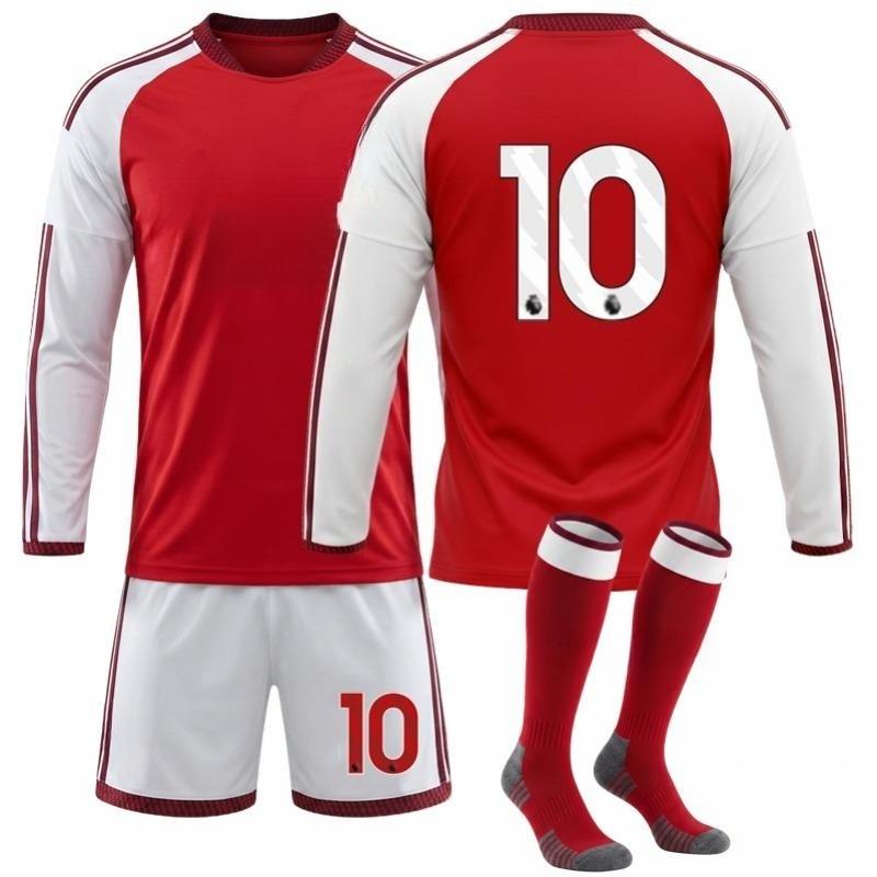 2627 Home Long-Sleeve Football Shirt — Nos. 7, 8, 41, and 14 (with Badges)