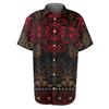 Retro Bohemian Print - Men's Casual Short Sleeved Shirt