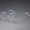 Denmark Brand Design Titanium Alloy Glasses Frame Women Ultralight Spectacles Frames Men's Round Screwless Eyeglasses Gillian