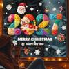 Two-sided Christmas Glass Window Sticker Removable Static Xmas Party Door Stickers  Party Supplies