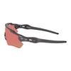 Oakley Temple Engraved TR/Memory Plastic Irregular Sunglasses Men's Black