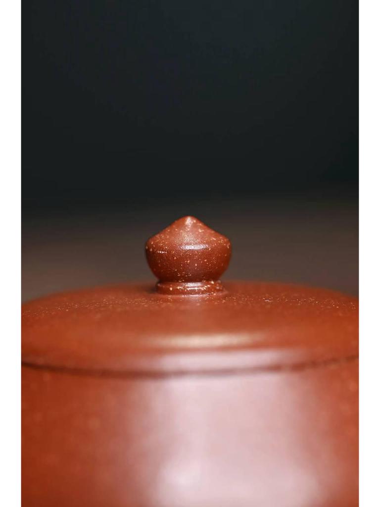 80cc Authentic Yixing Zisha Teapot, Red Jiangpo Coarse Sand, Small Capacity Kung Fu Tea Pot for One Person