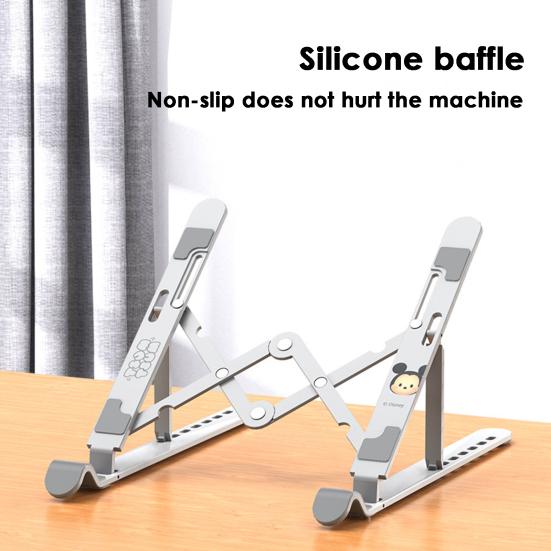 Laptop Holder Foldable Height Adjustable Universal Hollow Heat Dissipation Anti-slip Portable Desktop Tablet Computer Stand Computer Accessories